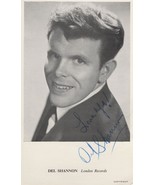 Del Shannon Vintage Rare Official Autograph Hand Signed 1962 Photo - £79.69 GBP