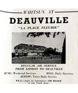1952 Whitsun Hotel Deauville Advertisement Travel Sphere UK Import E90A - $367.32 MXN
