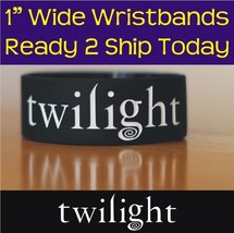 Twilight Wristband Bracelet for Team Edward and Jacob Fans Alike Brand New Band - £7.80 GBP