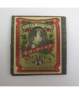 Antique Package Sewing Needles Queen Victoria Gold Eyed Sharps #3/9 Germany - £11.98 GBP