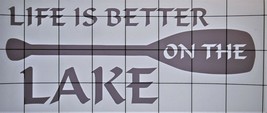 Life Is Better On The Lake Die-Cut Vinyl Indoor Outdoor Car Window Decal Sticker - £3.98 GBP