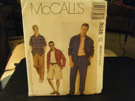 McCall&#39;s 3526 Men&#39;s Jacket, Shirt, Pants &amp; Shorts Pattern - Size 38/40/4... - £8.35 GBP