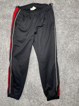 Mens Gucci Band Sweatpants XL Black Red White Side Striped Pull On Elastic Waist - £298.85 GBP