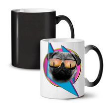 Cool Pug Glasses Cute Dog NEW Colour Changing Tea Coffee Mug 11 oz | Wellcoda - £15.97 GBP