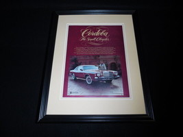 1975 Chrysler Cordoba 11x14 Framed ORIGINAL Vintage Advertisement B - £31.64 GBP