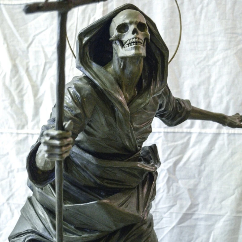 Death Skeleton Statues Home Garden Courtyard Decoration for Yard Halloween Party - £28.00 GBP