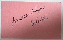 Martha Hyer (d. 2014) Signed Autographed Vintage 3x5 Index Card - $15.00