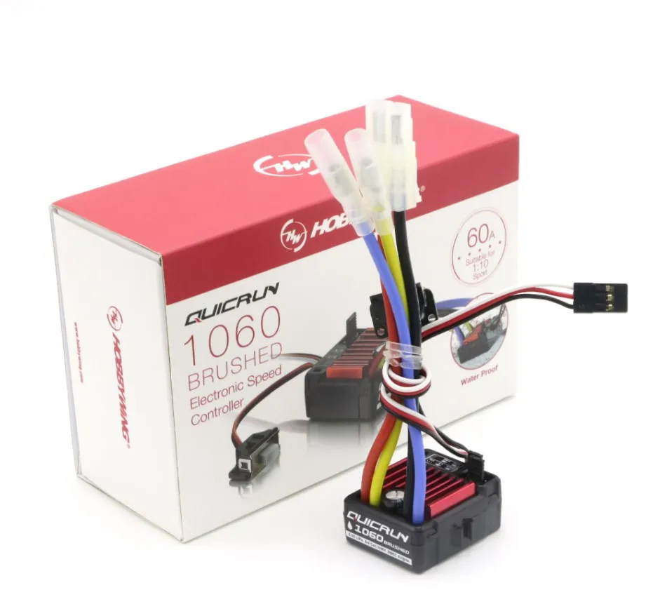 Original HobbyWing QuicRun 1060 60A Brushed Electronic Speed Controller ESC For - £25.22 GBP