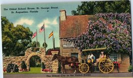 The Oldest School House St George Street St Augustine Florida Postcard - £5.90 GBP