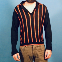 Black Sweater with Orange Striping, Size: M - £54.98 GBP