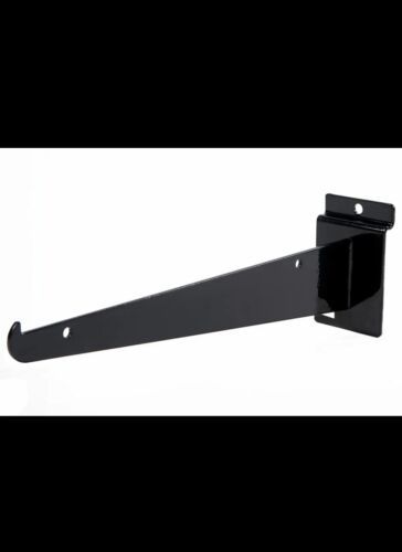 10 inch Black Shelf Bracket for Slatwall - 10 PK - $19.79