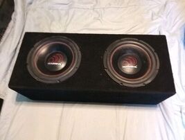 2 12 Massive Subwoofers With Box - $297.00