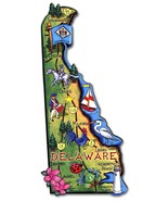 Delaware State Decowood Jumbo Wood Fridge Magnet - £6.77 GBP