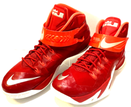 Nike Lebron James Zoom Soldier 8 Crimson Gym Red VIII Mens 653648-606 Size 14 - £36.23 GBP