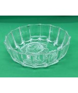 Mikasa Crystal Cut Vintage Frosted Glass Rose Design 6.75&quot; X 2.25&quot; Glass... - $19.80