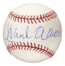 Hank Aaron Milwaukee Braves Signed Official MLB Baseball Steiner Sports Hologram - £343.35 GBP