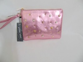 Street Level Pink Metallic Faux Leather Wristlet MP500 $30 - $10.93