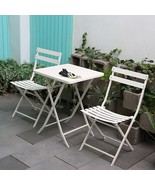 White Foldable Patio Bistro Set - 3 Piece - $211.98 CAD