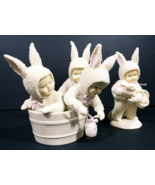 Snowbunnies DEPT 56 Rub-A-Dub-Dub 1995 and I&#39;ll Love You Forever 1995 NWOT - $44.81 CAD
