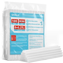 Mini Hot Glue Sticks, 0.27 Dia X 8 Long, 100-Pack Clear Hot Melt Glue Gu... - $29.99