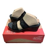 Dansko Jessie Lizard Black Leather Sandals Slide Shoes Womens EU 39 9700... - $42.00