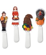 Cheese and Butter Spreader Knives Thanksgiving Decor 4-Piece Set - $19.50