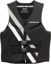 Airhead Mens Orca Vest Zipper Life Jacket Large Black/White - £67.93 GBP