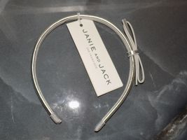Janie and Jack Metallic Silver Bow Headband Girl's NEW - $14.40