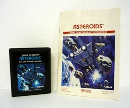 Asteroids Atari 2600 Video Game Cartridge w/Instruction Manual 1981 - £4.14 GBP