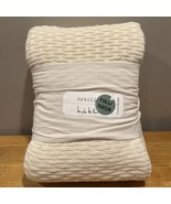 NICOLE MILLER ARTELIER Full/Queen Woven Knit Bed Blanket Color Vanilla C... - $121.84 CAD