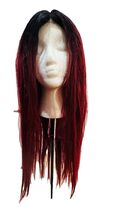 Red Wig Long Straight Hair – High Quality Synthetic Drag Black Cosplay Emo - $6.80