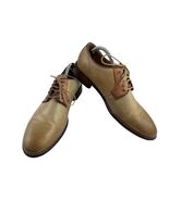 Johnston &amp; Murphy J&amp;M 1850 Oxford Men 9M Dress Shoes Brown Leather Work ... - $38.40 CAD