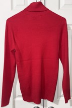 Lauren Ralph Lauren Women&#39;s Ribbed Red Turtle neck Swetaer Size XL  100%... - $1,986.35 MXN