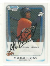 Mychal Givens signed card 2011 Bowman Chrome Prospects - £7.54 GBP