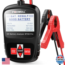 Car Battery Tester Foxwell Bt100 Pro 12V Battery Load Tester 100-1100Cca - $79.64