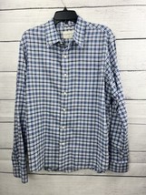 Ralph Lauren Denim &amp; Supply Shirt Men Large Blue Plaid Long Sleeve Button Up - £15.69 GBP