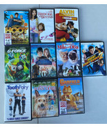 Lot of 10 Kids DVDs Chipmunks Milo Garfield G-Force Hoot Ramona Cody Ban... - £11.89 GBP