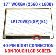 LP170WQ1-SPA1 LP170WQ1(SP)(A1) Led Lcd Screen 17&quot; Qhd 2560x1600 40 Pin Narrow - $139.32