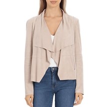 NWT Womens Size Large Bagatelle Faux Suede Zip Pocket Open Front Drape Jacket - £23.49 GBP