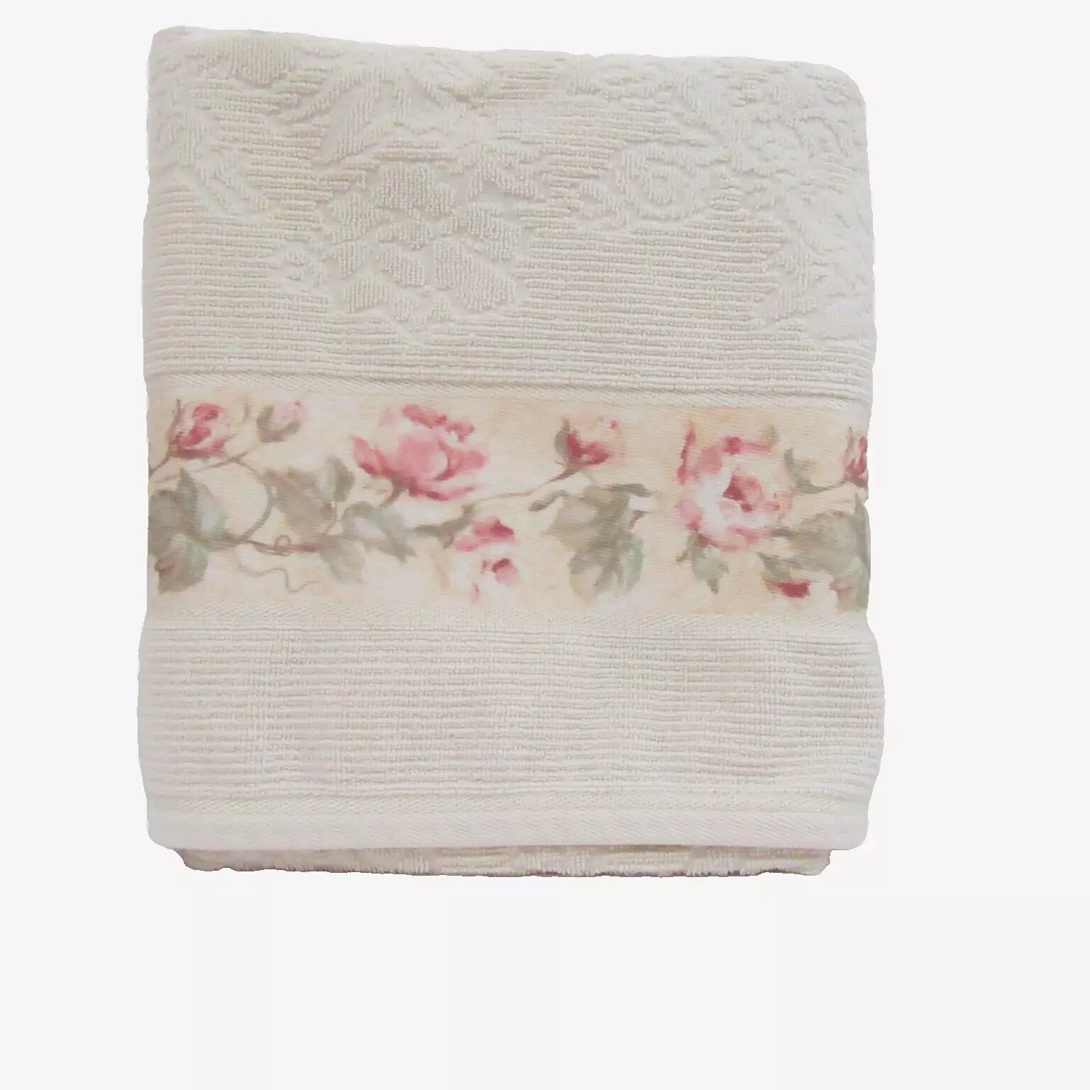 CROSCILL Antique Rose Floral Bath Towel - £20.10 GBP