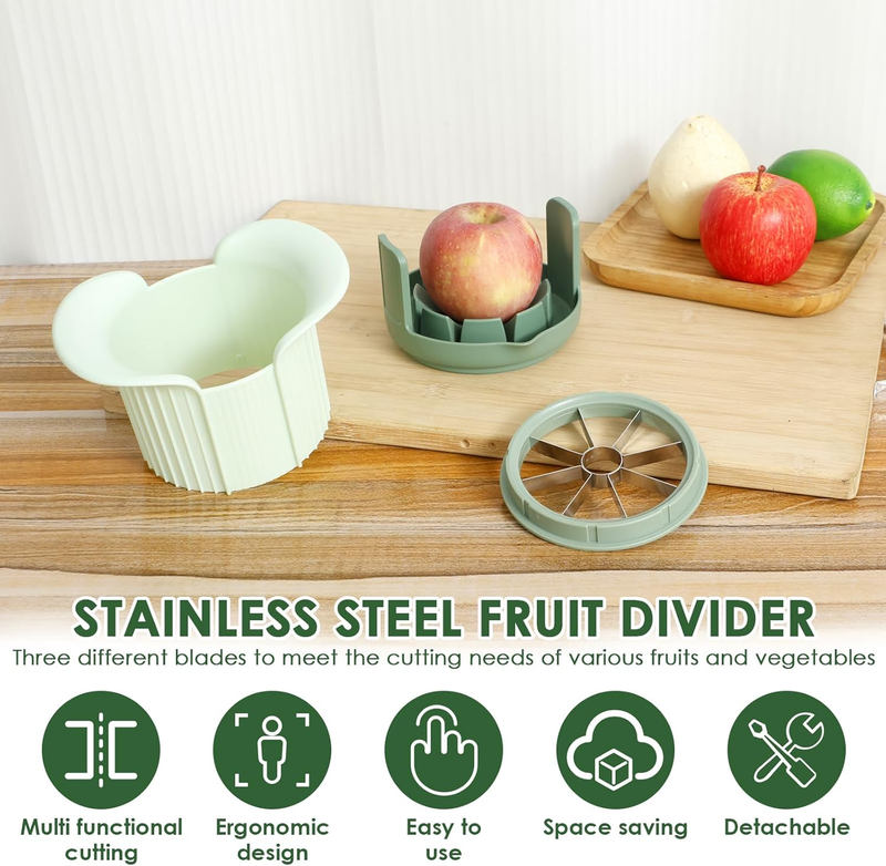 Apples Slicer and Corer, 8 Slices Heavy Duty Pear, Mango & Tomato Cutter with St Item image 8