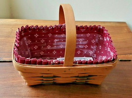Longaberger Heartland Collection Chore Basket #13404 w/ Liner &amp; Protector 1994 - £23.30 GBP