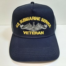 US Navy Submarine Service Veteran Hat Embroidered Baseball Cap Mesh Snapback - £11.69 GBP
