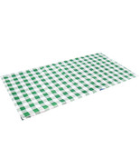 Cross Gingham Rectangle Waterproof Tablecloth (120x90cm) - Green - £39.75 GBP