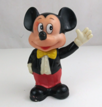 Vintage Disney Mickey Mouse Wearing Tuxedo 5.25&quot; Collectible Piggy Bank - $9.89