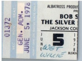 Bob Seger Silver Bullet Band Ticket Stub June 5 1978 Medford Oregon - $34.64