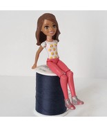 Mattel Barbie On The Go 4&quot; Fashion Doll Articulated Brown Hair Polka Dot... - £6.75 GBP