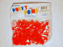 Red Aldastar Puffy Poms Acrylic 1/4&#39;&#39; Quarter Inch Pom Poms 100 Pieces - $3.00