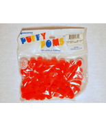 Red Aldastar Puffy Poms Acrylic 1/4&#39;&#39; Quarter Inch Pom Poms 100 Pieces - $55.24 MXN