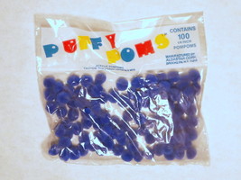 Blue Aldastar Puffy Poms Acrylic 1/4&#39;&#39; Quarter Inch Pom Poms 100 Pieces - $3.00